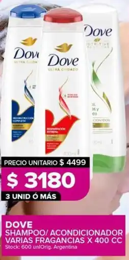 Carrefour Maxi Dove shampoo/ acondicionador oferta