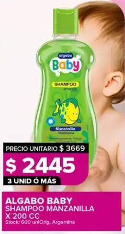 Carrefour Maxi Algabo baby shampoo manzanilla oferta