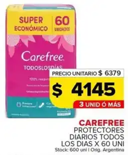 Carrefour Maxi Carefree protectores diarios todos los dias oferta