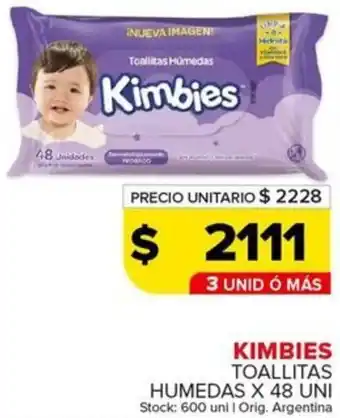 Carrefour Maxi Kimbies toallitas humedas oferta