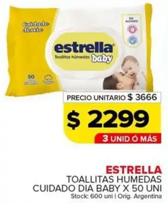 Carrefour Maxi Estrella toallitas humedas cuidado dia baby oferta