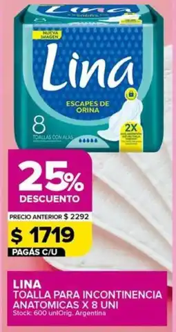 Carrefour Maxi Lina toalla para incontinencia anatomicas oferta