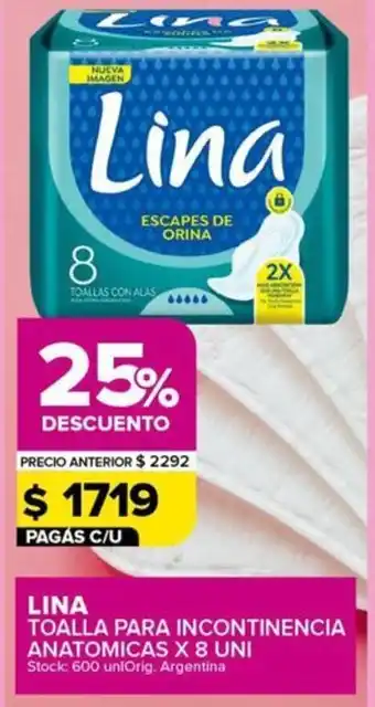 Carrefour Maxi Lina toalla para incontinencia anatomicas oferta