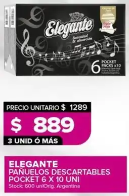 Carrefour Maxi Elegante pañuelos descartables pocket oferta