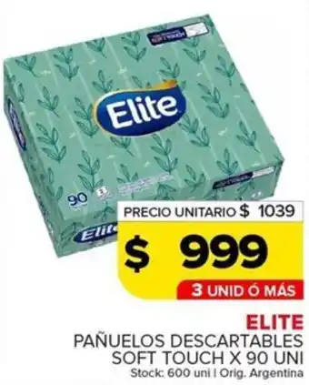 Carrefour Maxi Elite pañuelos descartables soft touch oferta