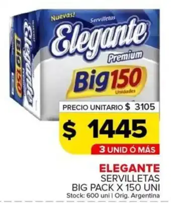 Carrefour Maxi Elegante servilletas big pack oferta