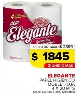 Carrefour Maxi Elegante papel higienico doble hoja oferta