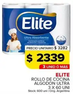 Carrefour Maxi Elite rollo de cocina algodon ultra oferta