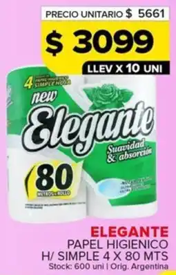 Carrefour Maxi Elegante papel higienico h/simple oferta