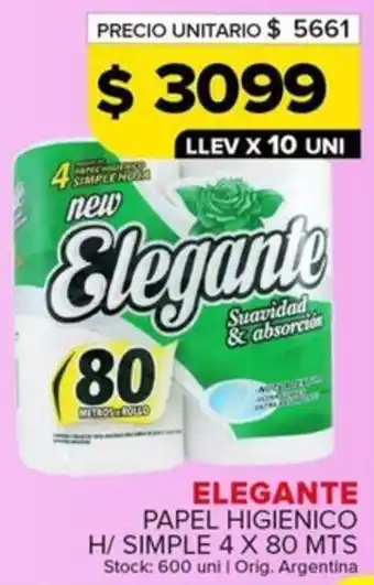 Carrefour Maxi Elegante papel higienico h/simple oferta