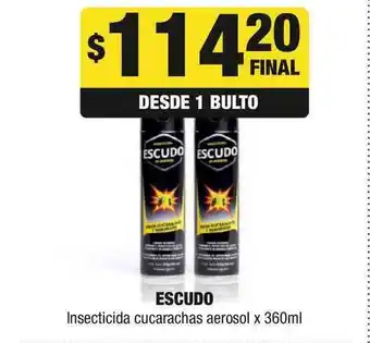 Escudo Insecticida Cucarachas Aerosol x 360ml