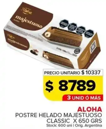 Carrefour Maxi Aloha postre helado majestuoso classic oferta