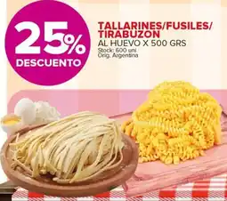 Carrefour Maxi Tallarines/fusiles/ tirabuzon al huevo oferta