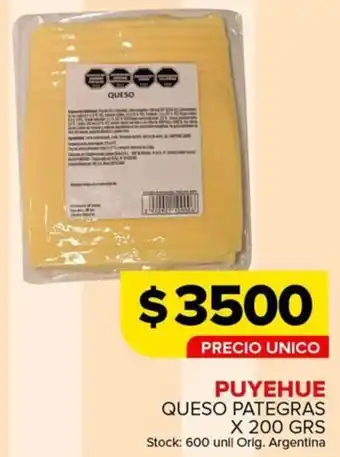 Carrefour Maxi Puyehue queso pategras oferta