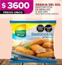 Carrefour Maxi Granja del sol bastoncitos de merluza oferta