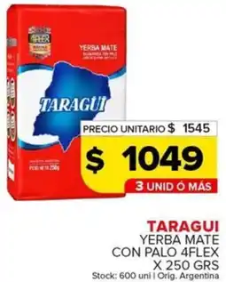 Carrefour Maxi Taragui yerba mate con palo 4flex oferta