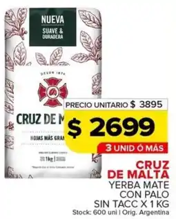 Carrefour Maxi Cruz de malta yerba mate con palo sin tacc oferta