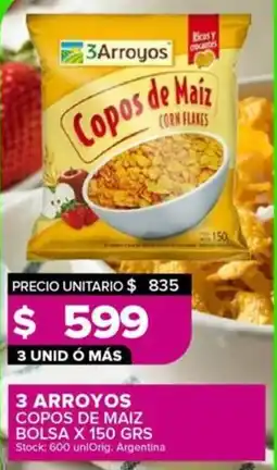 Carrefour Maxi 3 arroyos copos de maiz bolsa oferta