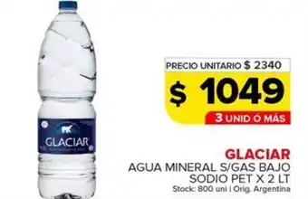 Carrefour Maxi Glaciar agua mineral oferta