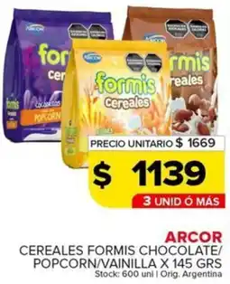 Carrefour Maxi Arcor cereales formis chocolate oferta