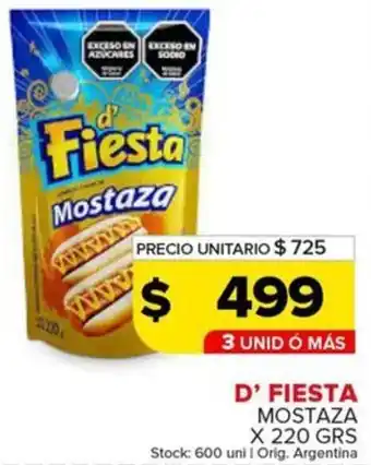 Carrefour Maxi D' fiesta mostaza oferta