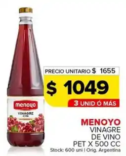 Carrefour Maxi Menoyo vinagre de vino pet oferta