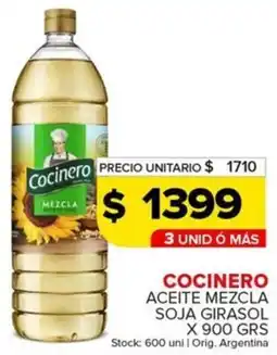 Carrefour Maxi Cocinero aceite mezcla soja girasol oferta