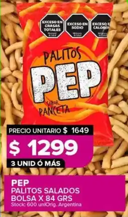 Carrefour Maxi Pep palitos salados bolsa oferta