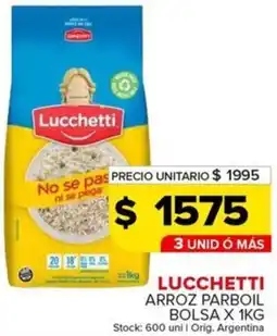 Carrefour Maxi Lucchetti arroz parboil bolsa oferta