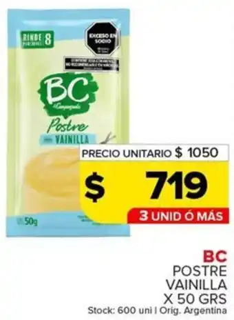 Carrefour Maxi Bc postre i vainilla oferta