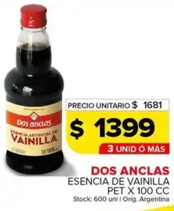 Carrefour Maxi Dos anclas esencia de vainilla pet oferta