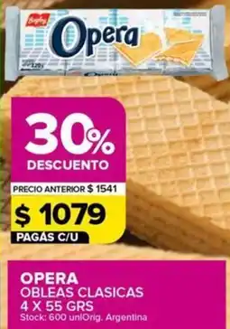 Carrefour Maxi Opera obleas clasicas oferta