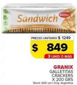 Carrefour Maxi Granix galletitas crackers oferta