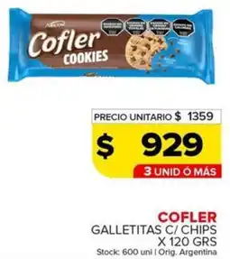 Carrefour Maxi Cofler galletitas c/ chips oferta