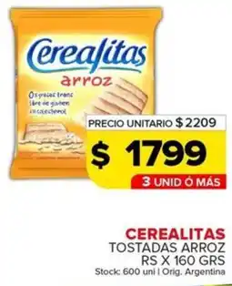 Carrefour Maxi Cerealitas tostadas arroz RS oferta