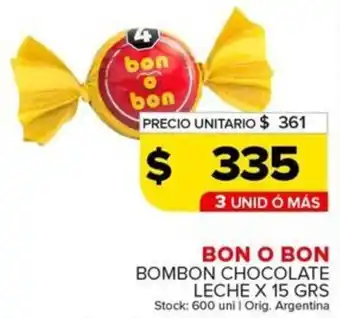 Carrefour Maxi Bon o bon bombon chocolate leche oferta