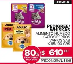 Carrefour Maxi Pedigree/ whiskas alimento humedo gatos/perros oferta