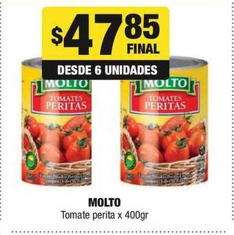 Maxi Ofertas Molto Tomate Perita x 400gr oferta