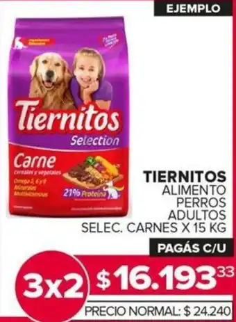 Carrefour Maxi Tiernitos alimento perros adultos selec. carnes oferta