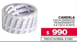 Carrefour Maxi Candela cinta empaque transparente oferta