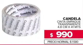 Carrefour Maxi Candela cinta empaque transparente oferta