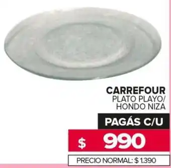 Carrefour Maxi Carrefour plato playo/ hondo niza oferta