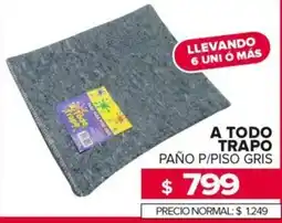 Carrefour Maxi A todo trapo paño p/piso gris oferta