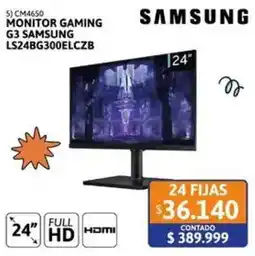 Cetrogar Samsung monitor gaming 24" oferta