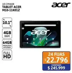 Cetrogar Acer tablet 10.1" oferta