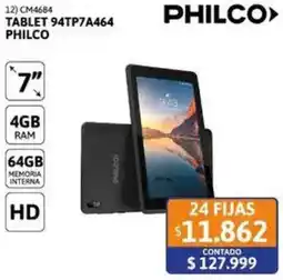 Cetrogar Philco tablet 7" oferta