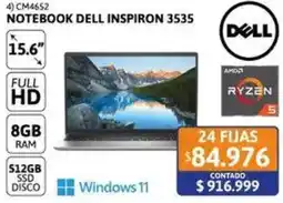 Cetrogar Dell inspiron notebook 3535 15.6" oferta