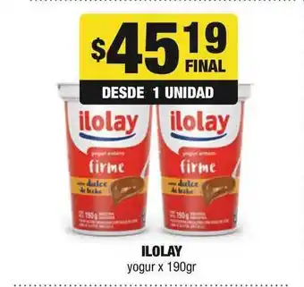 Maxi Ofertas Ilolay Yogur x 190gr oferta