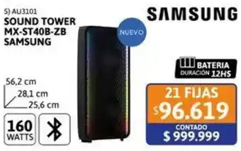 Cetrogar Samsung sound tower oferta