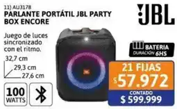 Cetrogar Jbl parlante portátil party box encore oferta